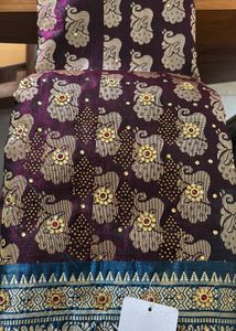 Elegant Purple Banarasi Saree