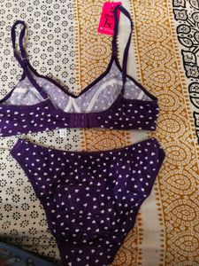 Purple Bra &amp; Panty Set