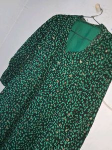 Green Floral Maxi Dress
