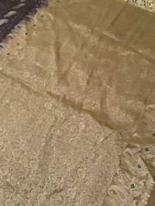 pure silk Kanjivaram Beautiful vintage Indian sar