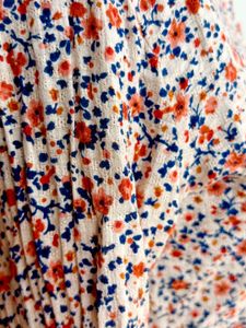 Softest cotton shirt in a perfect Nude floral prin