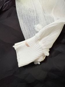 White Lace Detail Top