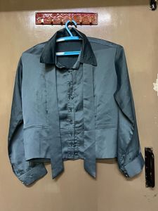 Blue Satin Shirt