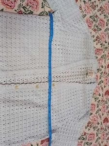 Light Blue Knit Cardigan