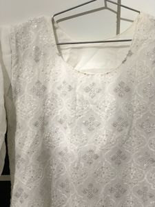 White Patterned Dress