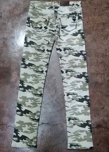 Camo Print Jeans 10 To 12yr