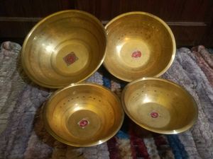 4 Brass Bowl Of Different Sizes