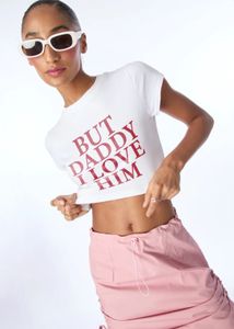 but daddy i love him crop tshirt