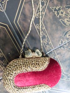 Red Party Wear Purse
