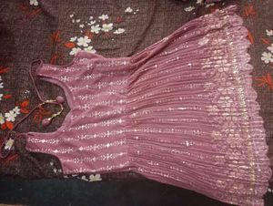 Elegant Mauve Skirt Suit