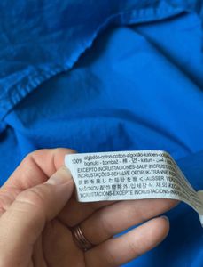 Zara Blue Embroidered Top