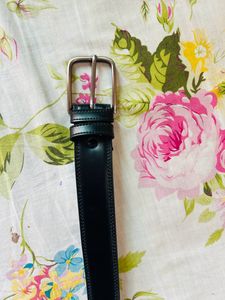 BLACK Leather Belt for Men