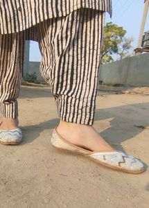 Striped Kurta Set with Dupatta