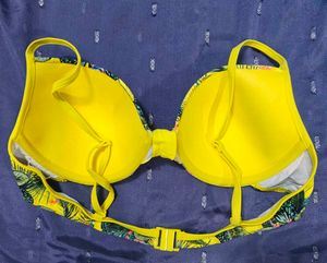 Yellow Floral Bra