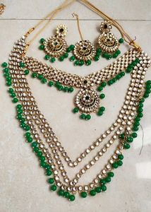 Beautiful 😍 Green Bridal Jwellery Set..