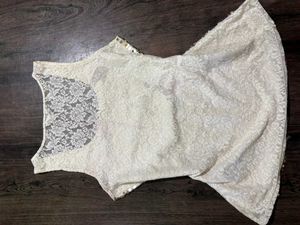 Sequin &amp; Lace Tank Top