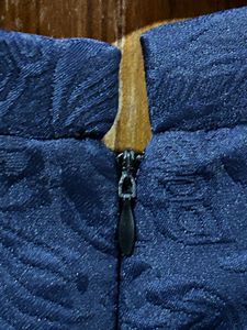 Navy Embellished Sleeveless Dress