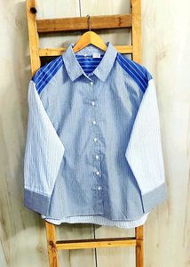 Striped  Design Fine Cotton Shirt size-42