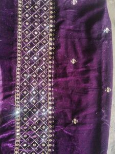 Elegant Purple Blouse Material