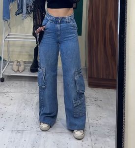 Cargo Wide Leg Jeans