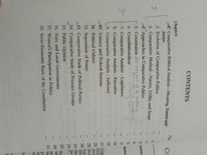 Comparative Government And Politics