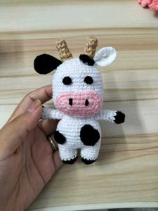 Crocheted Cow Plush