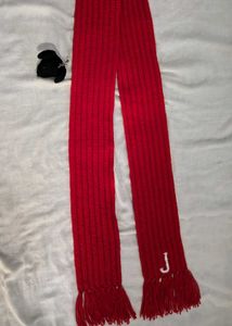 Combo: Handmade Crochet Muffler, Scarf &amp; Keychain