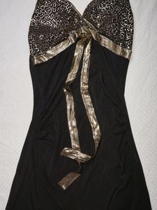 Shiny Black Party Dress
