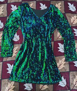 ❤️‍🔥Iridescent V-neck Sequin Party Dress❤️‍🔥