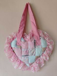 Heart Quilted Lace Bag