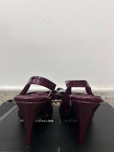 Zara Inspired Burgundy Heels with Bow