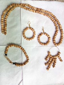 ⭐Wooden Beads Jewelry Set❤‍🔥