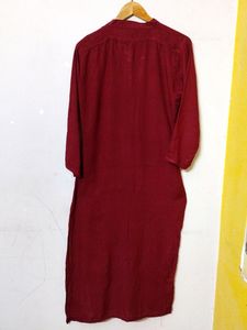 Round Collar Neck Long Kurtas For Women