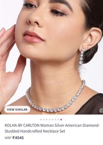 Elegant Necklace &amp; Earring Set Anti Tarnish