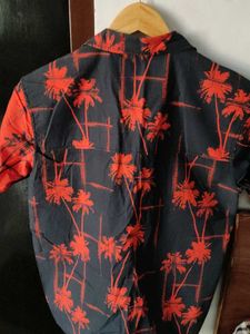 new branded cotton tropical print shirt