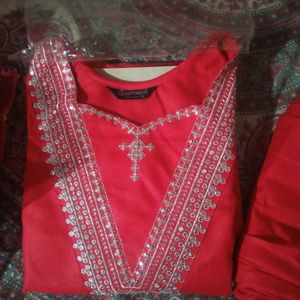 Kurti With Dupatta Pant Set
