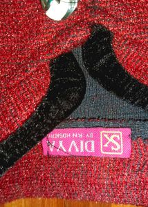 Premium DIVYA by R.N Hosiery | Red &amp; Black/Grey Wa