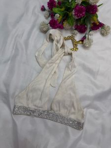 Zara Halter Neck Crop Top