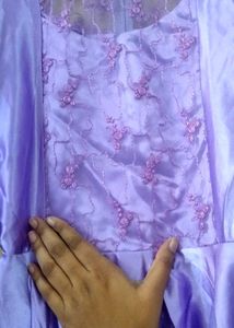 Elegant Lavender Ethnic Gown💜