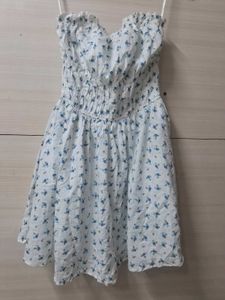 Floral Strapless Mini Dress