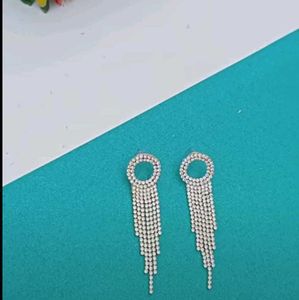 Sparkling Rhinestone Dangle Earrings