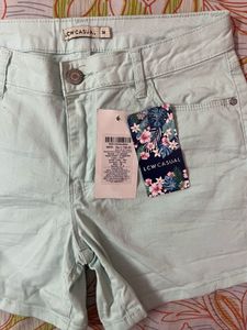 Mint Denim Shorts