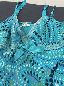 Turquoise Heart Print Cami