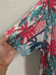 Tropical Palm Print T-Shirt