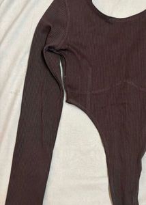 Trendy H&amp;M brown bodysuit