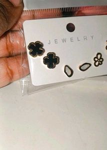 Earrings Set - Floral &amp; Geometric