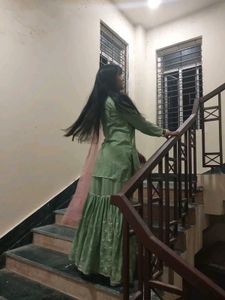 Elegant pista green sharara Set 💚(no dupatta)