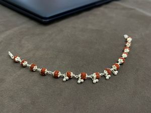 Rudraksha Silver Bracelet