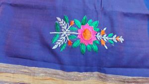 thread work saree