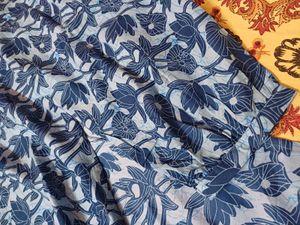 Blue Floral Kurta Set